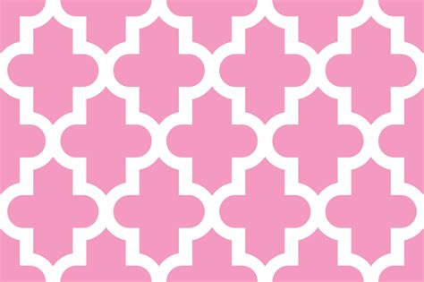 Bubblegum Pink Moroccan Wallpaper Sweetzoeshop Spoonflower