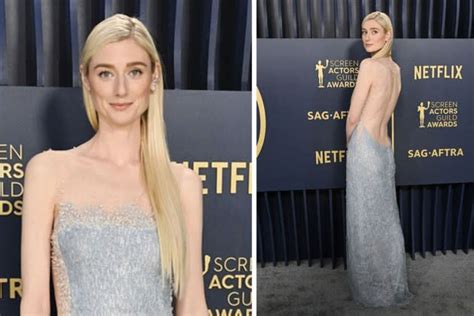 Elizabeth Debicki Wins Sag Award In Backless Armani Priv Dress