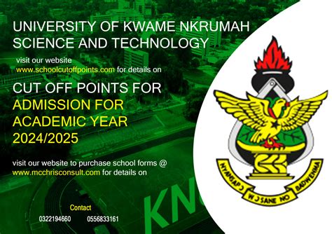 KNUST CUT OFF POINTS AND COURSES FOR 2024 2025 ACADEMIC YEAR