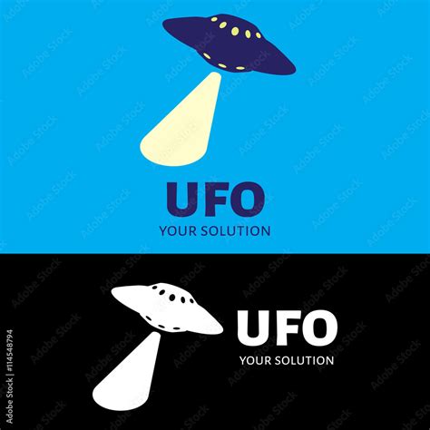 Vector logo of the UFO. Brand's logo in the form of a UFO Stock Vector ...