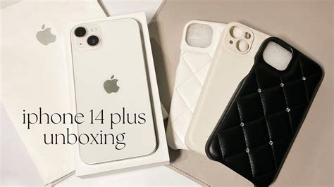 Aesthetic Iphone 14 Plus Starlight Unboxing Accessories Quick Set