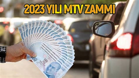 2023 Motorlu Taşıtlar Vergisi MTV belli oldu SDN