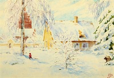 child playing   snow ballerup  olga alexandrovna grand duchess