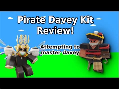 Roblox Bedwars Pirate Davey Kit Review YouTube