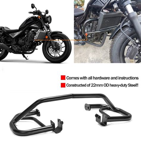 Motorcycle CMX500 Black Steel Engine Guard Bumper Highway Crash Bars