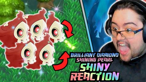 POKE RADAR QUINTUPLE SHINY DUSKULL REACTION Pokemon BDSP Shiny