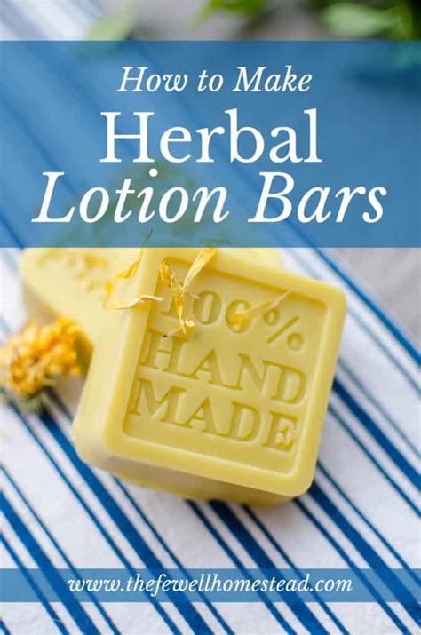 How To Make Herbal Lotion Bars Amy K Fewell Homesteading For The