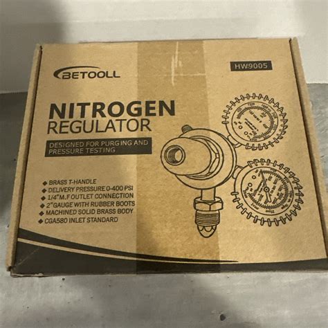 Betooll Nitrogen Regulator With Psi Delivery Pressure Equipment