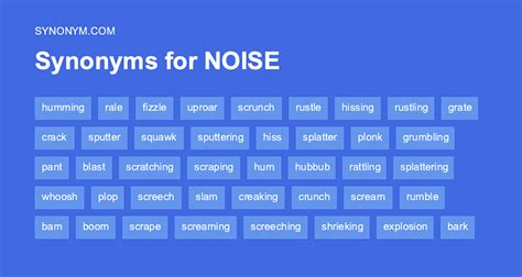 Another word for NOISE > Synonyms & Antonyms