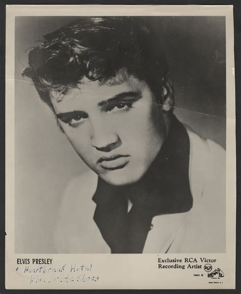 Lot Detail Elvis Presley Original Rca Victor Publicity Photograph