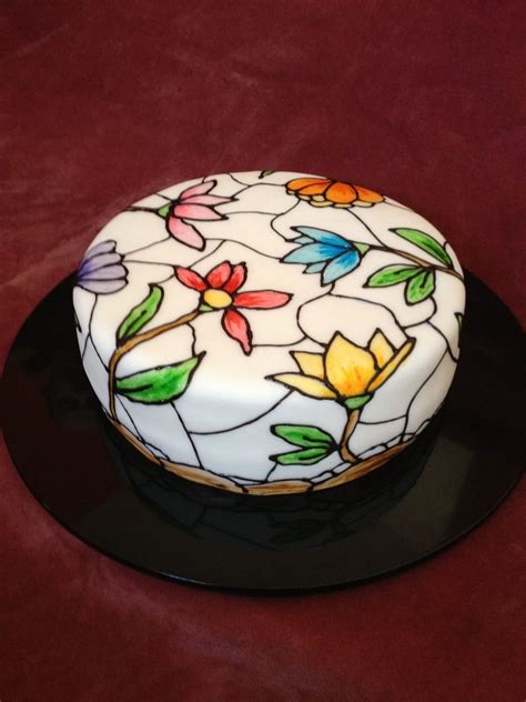 Stained Glass Cake on Cake Central Birthday Cake Decorating, Cake ...