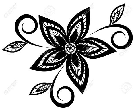 Line Element Flower Google Search Floral Pattern Design Flower