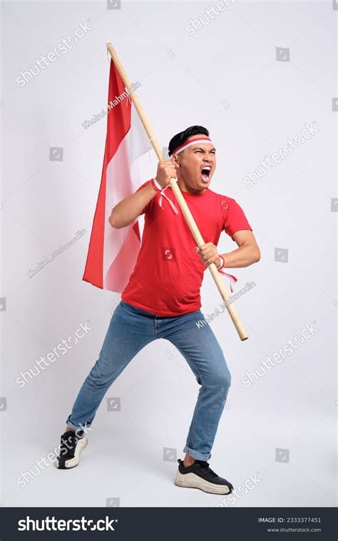 Portrait Holding Flag Indonesia Photos Images Pictures Shutterstock