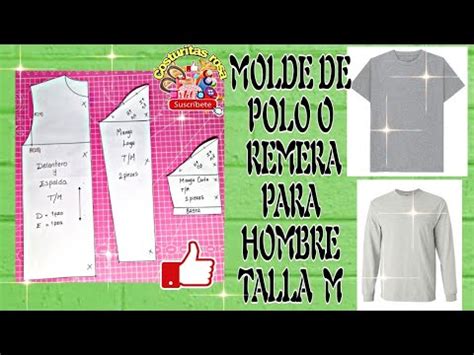 MOLDE DE POLO O REMERA PARA HOMBRE TALLA M YouTube