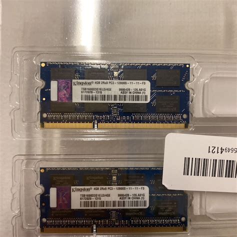 Yahooオークション 【動作確認済み】kingston 2rx8 Pc3 12800s 4gb