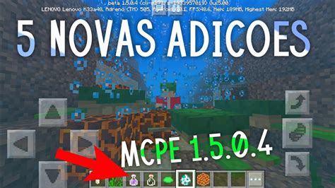 TUDO QUE MUDOU NO MINECRAFT PE 1 5 0 4 O QUE HÁ DE NOVO MINECRAFT PE