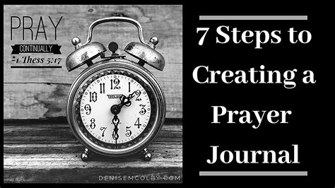 How To Start A Prayer Journal Denise M Colby