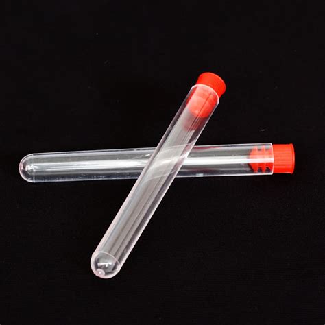 New Pcs Plastic Clear Lab Test Tubes Vial Sample Container