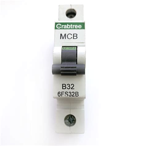 Mcb S Crabtree Fs B Black Clip B A Mcb Circuit Breaker Type B