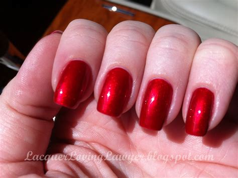 Lacquer Loving Lawyer A Nail Polish Blog Opi Danke Shiny Red