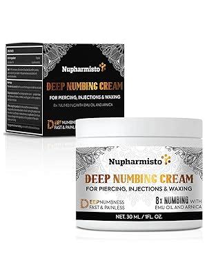 Nupharmisto Deep Numbing Cream For Piercing Injections Tattoos Fast