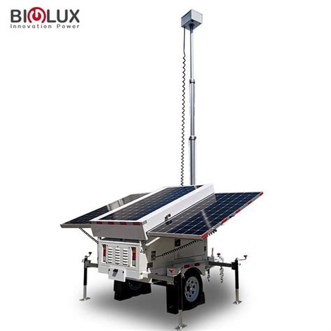 CCTV Tower With Mobile Solar Generator Manufacturer Supplier Factory