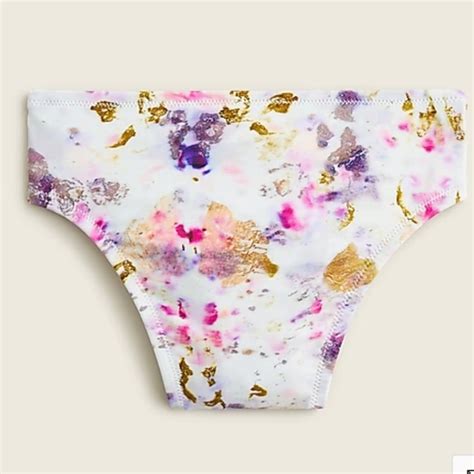 J Crew Swim Nwt Flora Obscura X Jcrew Highrise Bikini Bottom In