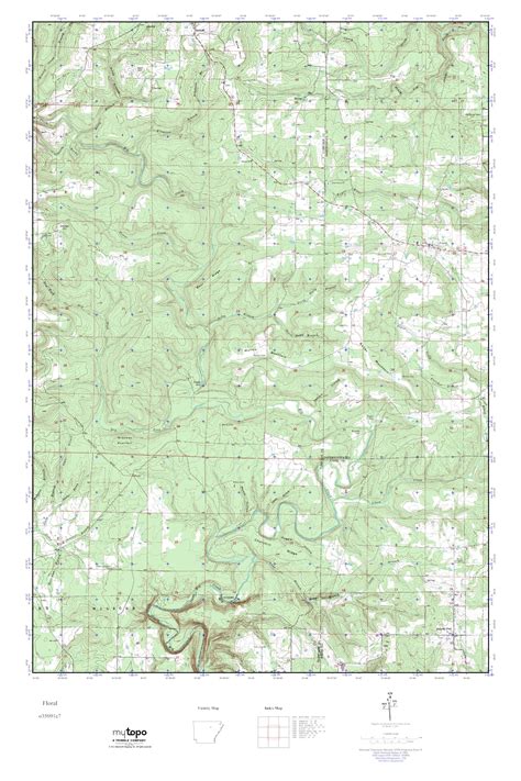 Mytopo Floral Arkansas Usgs Quad Topo Map