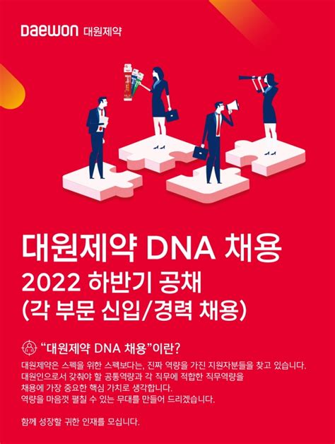 대원제약 2022년 하반기 정기 공채 실시 헬스코리아뉴스