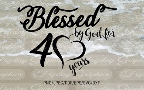 Blessed By God For Years Birthday Th Birthday Etsy