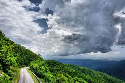 Road In Blue Ridge Mountains Stock Photo Image Of Route Valley 55199384