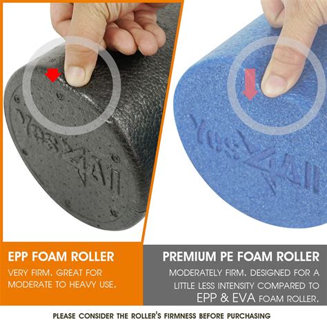 Yes4all Epp Exercise Foam Roller Extra Firm High Density Foam Roller Best For