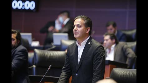 Senador Damián Zepeda Vidales al finalizar la votación para la