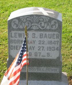 Lewis S Bauer M Morial Find A Grave