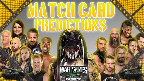 Nxt Takeover War Games 2020 Match Card Wwe Nxt War Games 2020 Youtube