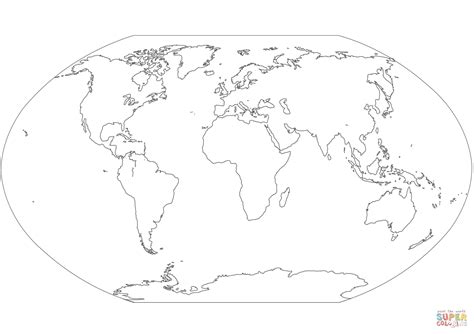 Desenho De Mapa Mundi Para Colorir Desenhos Para Colorir E Imprimir Gratis