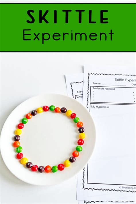 Skittles Rainbow Experiment - Simple Living. Creative Learning