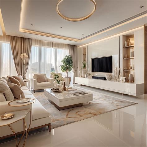 Cream Elegance Modern Luxury In Living Room Design FH Arredamento