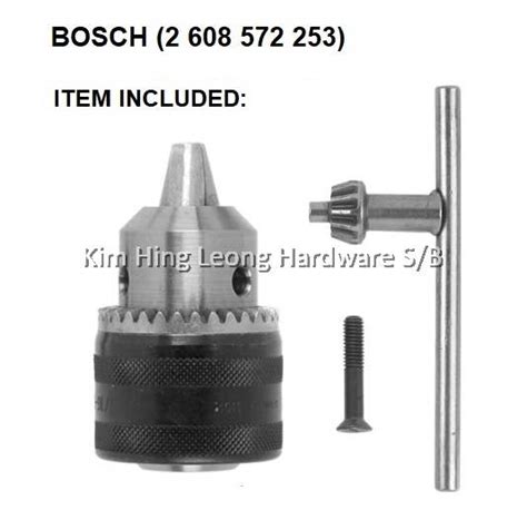 Bosch 15 13mm 12 Inch X 20 Unf Drill Chuck With Key Kepala Mesin