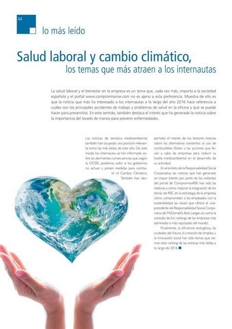 PDF Salud laboral y cambio climático Compromiso RSE cuáles son