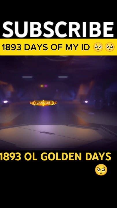 1893 Golden Days Of My Free Fire Id 🥺🥺 Shorts Shortvideo Past Lives