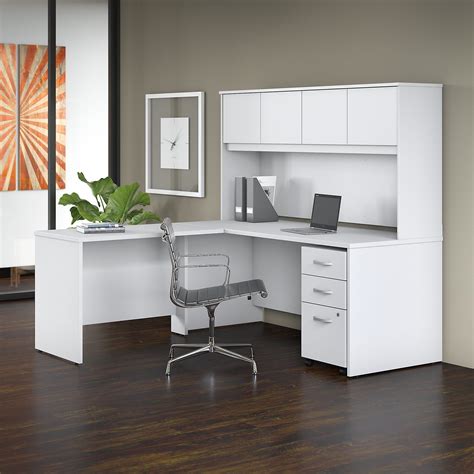 White Executive Desk With Hutch : Many prefer to add a hutch on the top ...