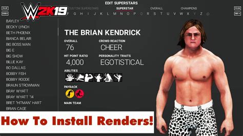 How To Install Renders WWE 2K19 Mods YouTube