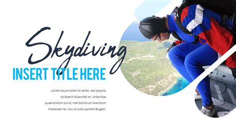 Skydiving premium PowerPoint Templates