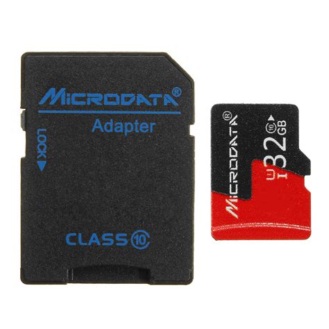 Microdata 32GB C10 U1 Micro TF Memory Card With Card Adapter Converter