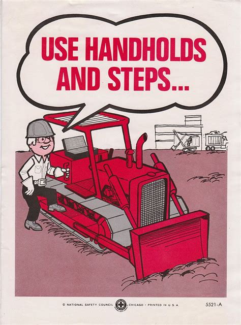 Vintage Workplace Safety Poster 1960s National Safety Council Use