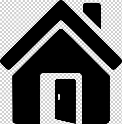 Ilustración De Casa En Blanco Y Negro Símbolo De Iconos De Computadora