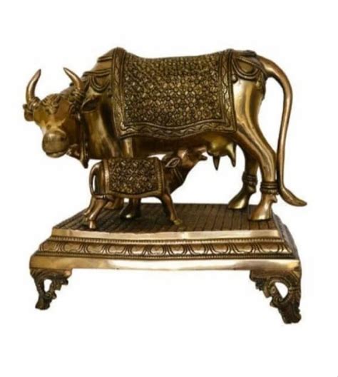 Golden Brass Cow Statue At Best Price In Sohna By M S Dreamattire ID