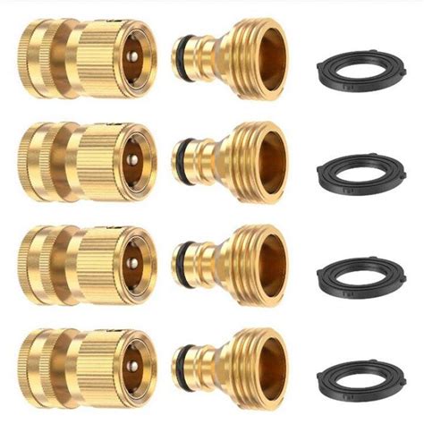 Garden Hose Quick Connector Solid Brass 3 4 Inch Ght Thread Fitting No