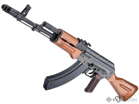 We Tech Ak With Wood Furniture Airsoft Gas Blowback Rifle Model